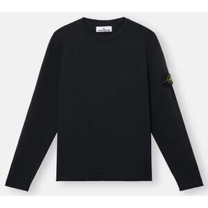 Stone Island Nylon Fleece Crewneck 711564546-V0029 Black Men’s Size Small